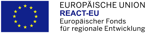 [{"clang_id":1,"value":"EU-Flagge mit zwölf gelben Sternen auf blauem Grund. Daneben Text: \"Europäische Union REACT-EU Europäischer Fonds für regionale Entwicklung\"."}]